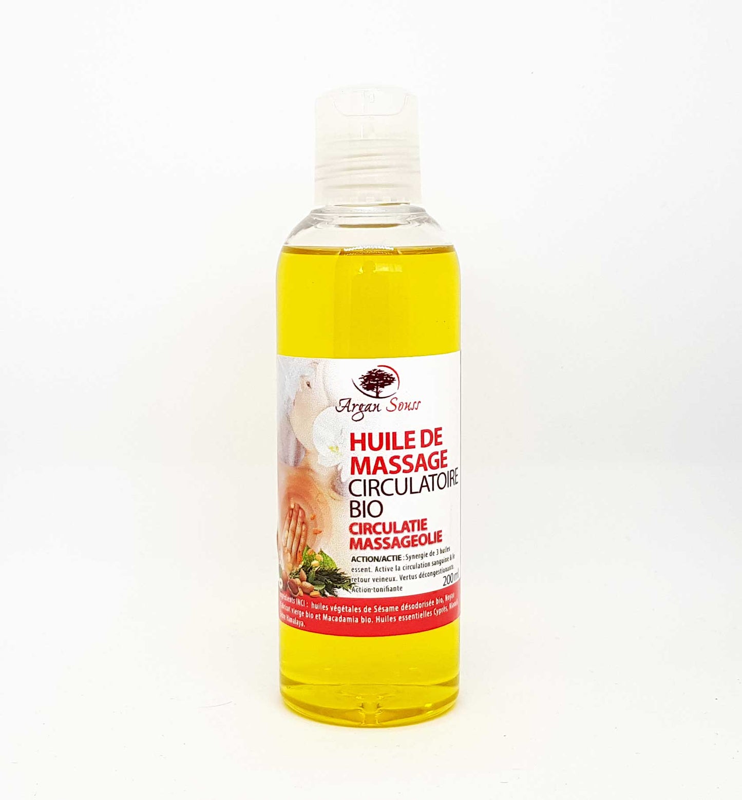 Huile de massage aux Huiles Essentielles Bio