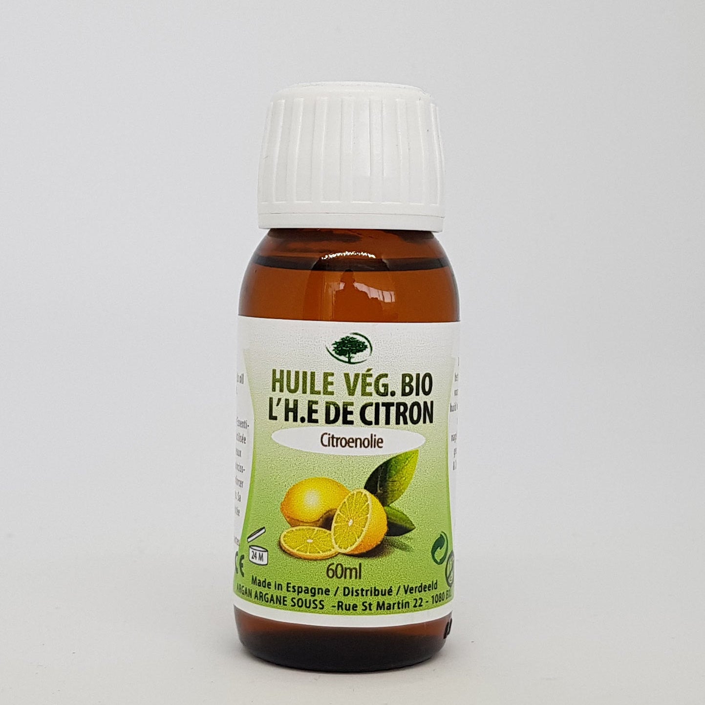 Huile Végétale à l'Huile Essentielle de Citron 60 ml