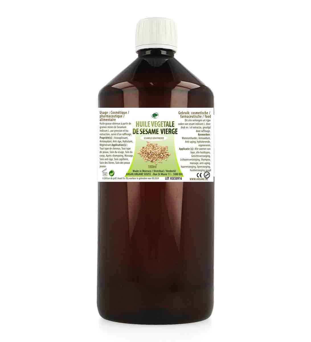 Huile Végétale Vierge de Sésame 60 ml