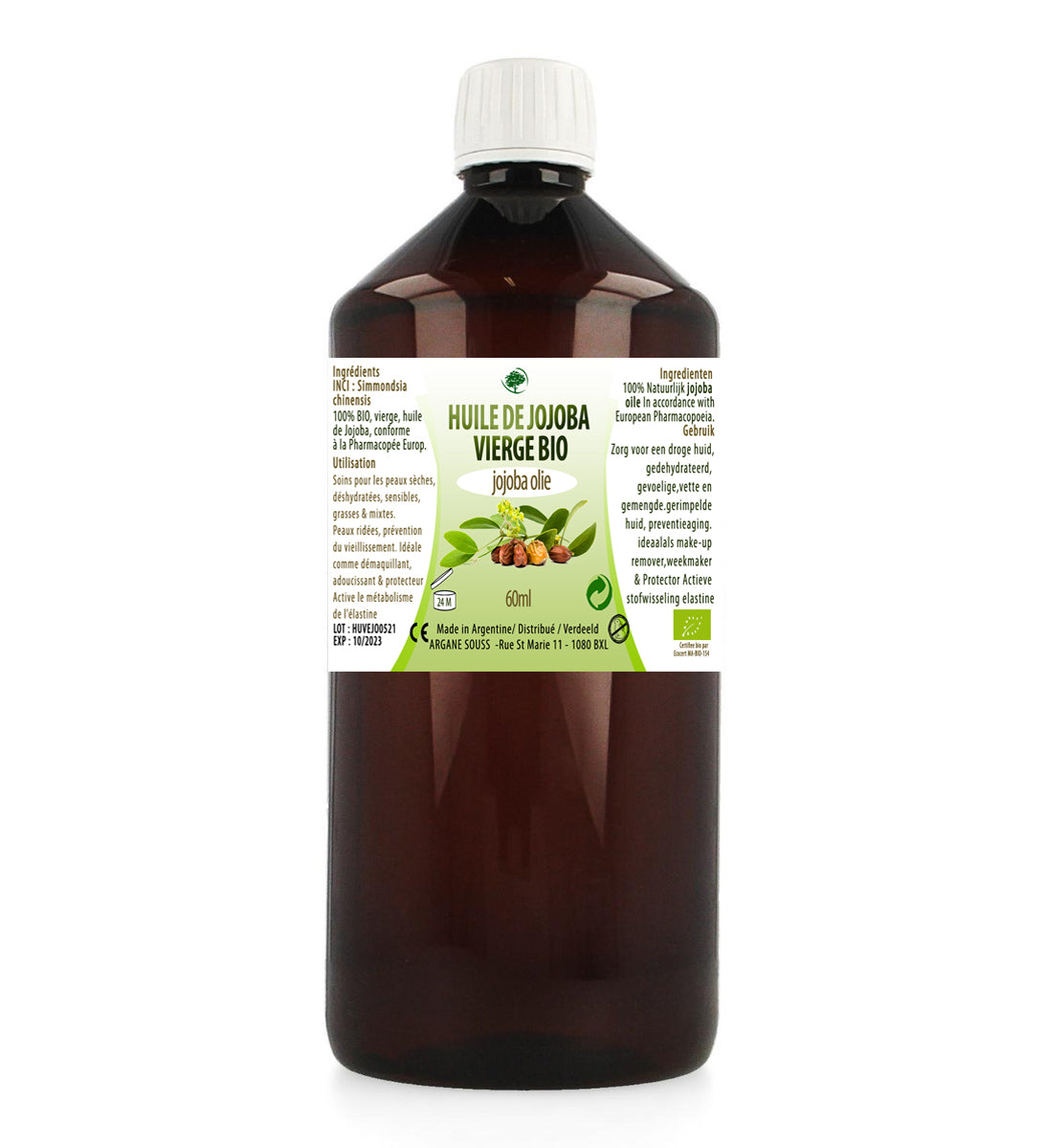 Huile Végétale de Jojoba Vierge Bio