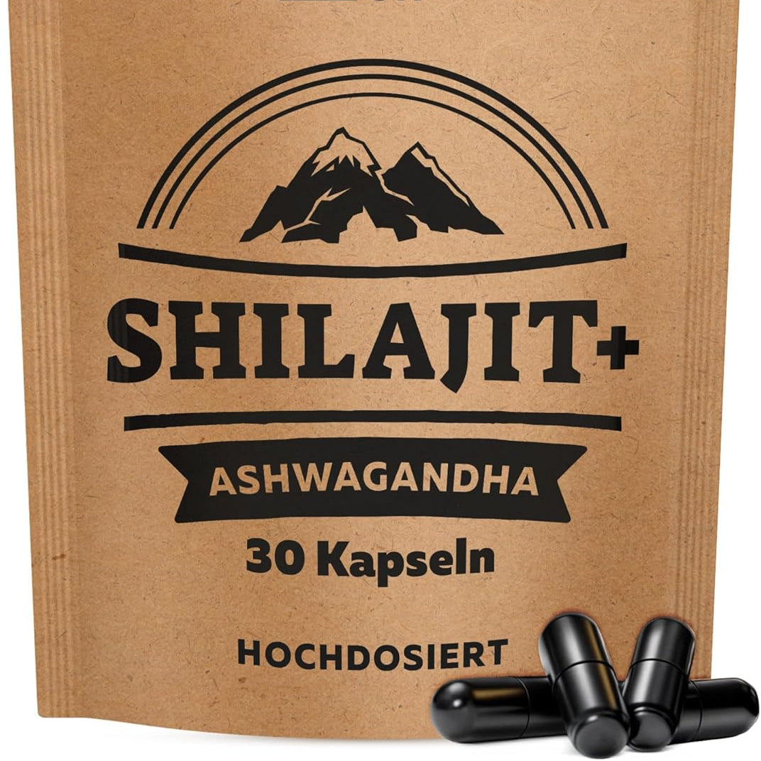 Shilajit Pur – 30 Gélules | 1000 mg par Jour | 71% Acide Fulvique